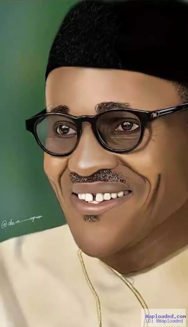 Checkout This Amazing Artwork Of President  Buhari - Photo